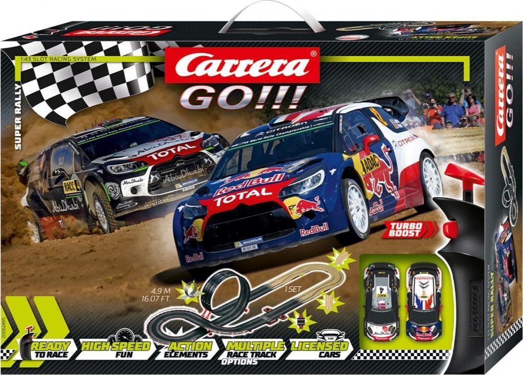 Pistë makinash për fëmijë Carrera Car GO !!! Super Rally (336038) 