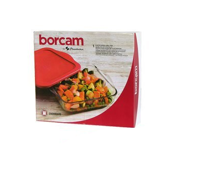 Enë për pjekje Borcam me kapak të plastikës, 1 copë