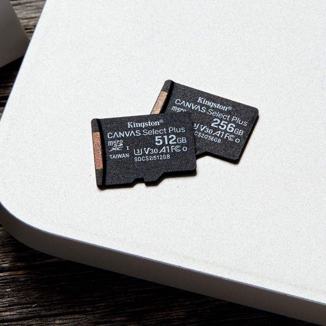 Kartë e memories Kingston Canvas Select Plus, MicroSDXC, 256 GB, Class 10 + përshtatës SD