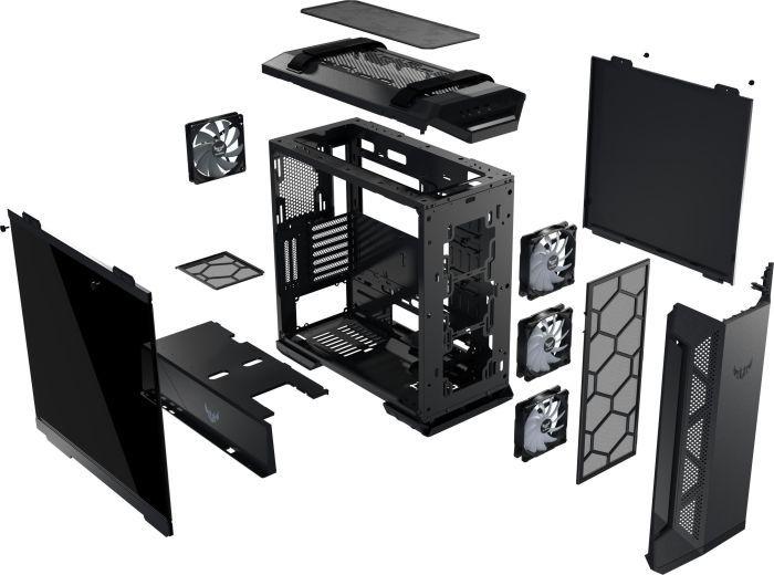 Kasë Asus TUF Gaming GT501 RGB, Midi Tower