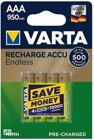 Bateri të rikarikueshme VARTA AAA 950 mAh, 4 copë