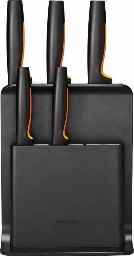 Set thikash Fiskars, 5 copë, të zeza / portokalli