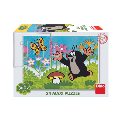 Puzzle Dino Mole and mushroom, 24 pjesë, 2+ vjeç
