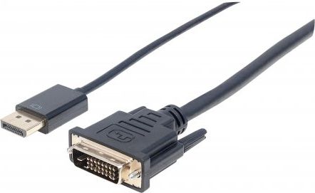 Kabllo Manhattan DisplayPort - DVI-D, 3m, e zezë