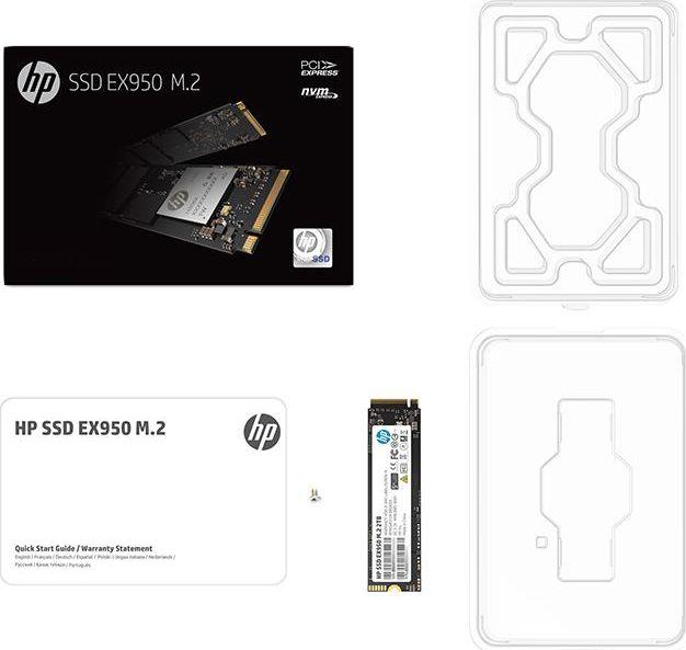 SSD диск HP EX950, 2TB, M.2 2280 PCI-E x4 Gen3 NVMe