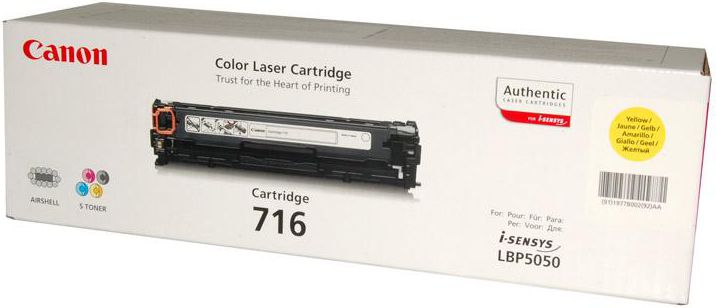 Canon 716 Жолт Тонер Картриџ