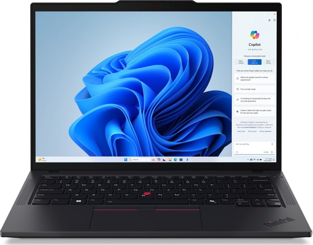 Laptop Lenovo ThinkPad T14 G5, 14", Intel Core Ultra 7 155U, 16GB RAM, 512GB SSD