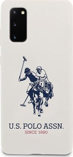 Mbrojtëse US Polo USHCS62SLHRWH për Galaxy S20 G980, e bardhë