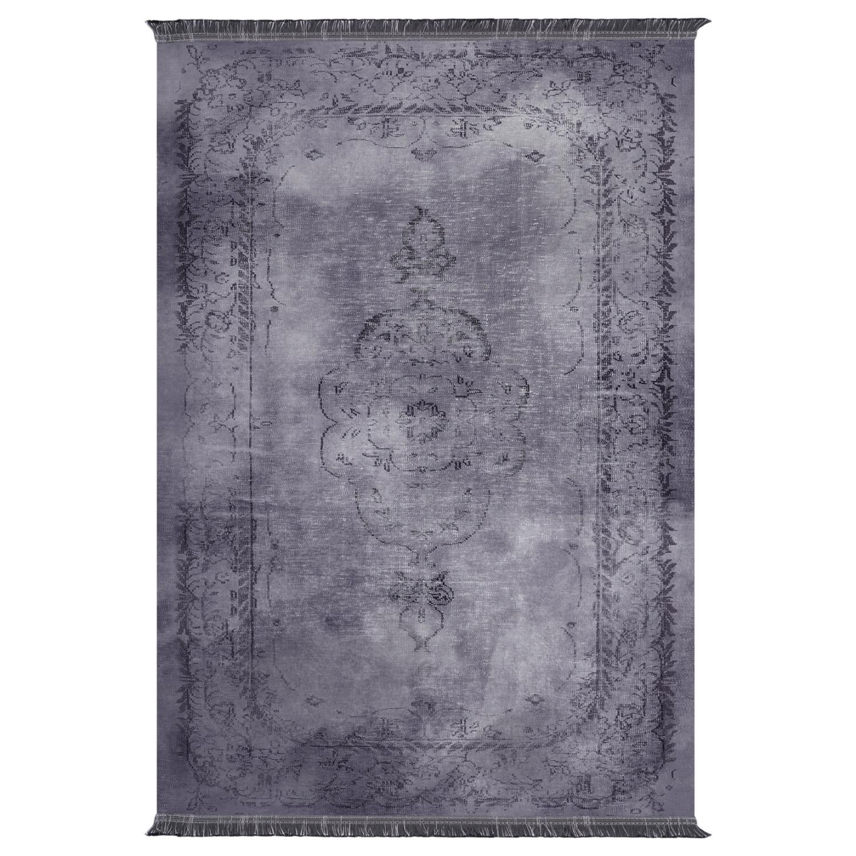Tepih vintage JOSIANE 160×230 me thekë HM7675.01, gri