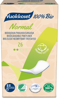 Peceta higjienike Vuokkoset Normal 100% Bio, 26 copë Peceta higjienike Vuokkoset Normal 100% Bio, 26 copë