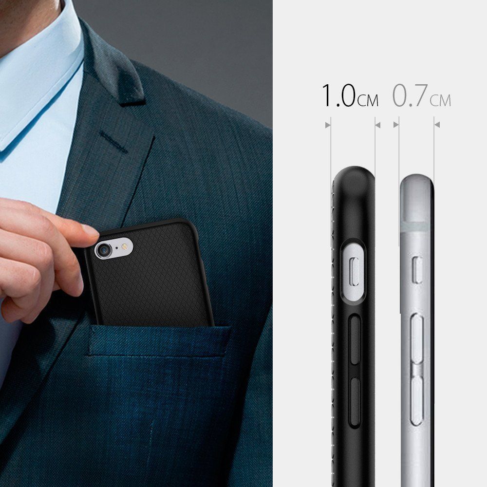 Mbrojtëse Etui Liquid Air për IPhone 7/8, e zezë