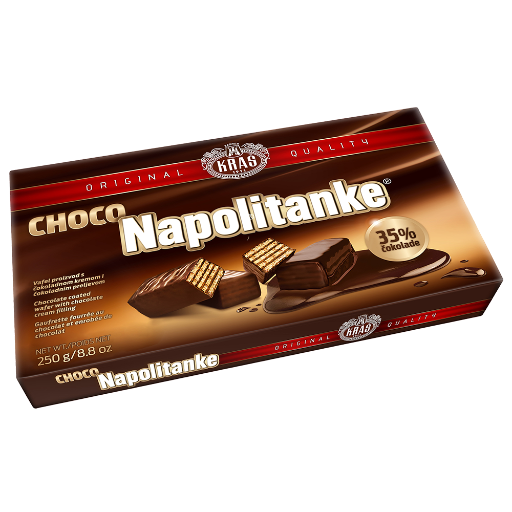 Napolitankë Kras, çokollatë, 250g
