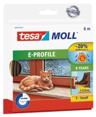 Gomë për dritare Tesa E-profile (0546323), 9mm, 6m, e bronztë