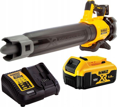 Fryrës gjethesh Dewalt, 18 V, 1 x 5,0 Ah 