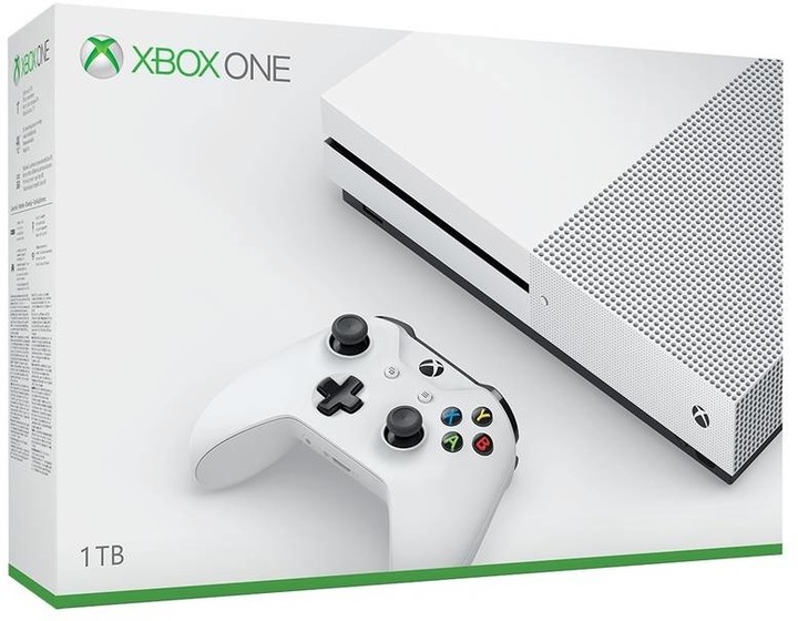 Konzolë XBOX ONE S, 1TB, + Assassins Creed: Origins dhe Rainbow Six: Siege, i bardhë