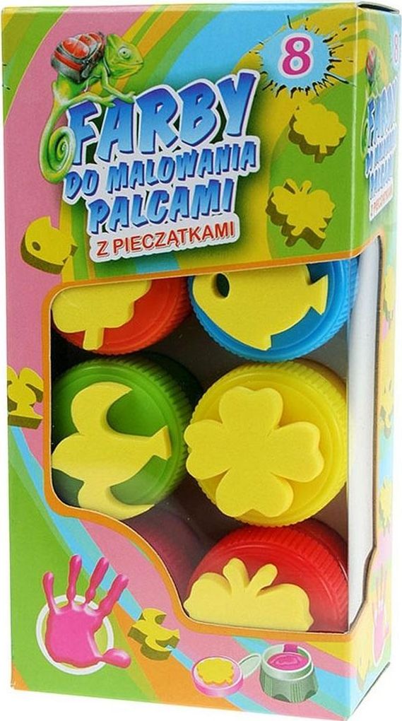 Ngjyra Titanum Finger Paints, 8 cop