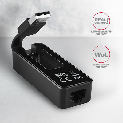 Adapter AXAGON ADE-XR USB2.0 në Fast Ethernet, i jashtëm
