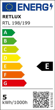 Llambë Retlux 198 stm.LED, Qi 5W, e bardhë Llambë Retlux 198 stm.LED, Qi 5W, e bardhë