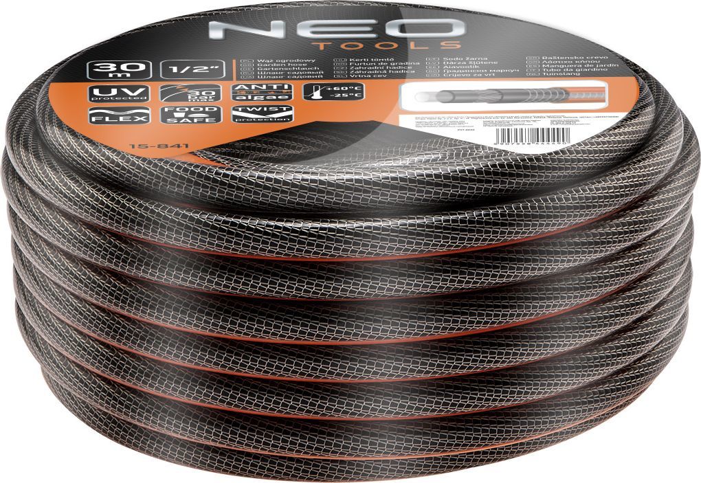 Zorrë e ujit me 6 shtresa NEO, 1/2 "30m 
