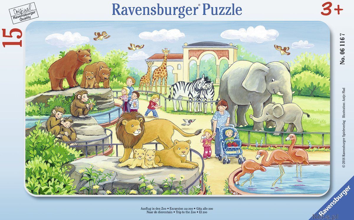 Puzzle Ravensubrger, 3+, 15 pjesë