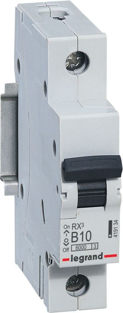 Ndërprerës elektrik miniaturë Legrand, RX3 B10A 1P, 230/400V, 10A Ndërprerës elektrik miniaturë Legrand, RX3 B10A 1P, 230/400V, 10A