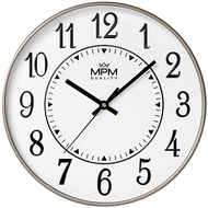 Orë muri MPM Quality Horizons E01.4369.23, e bardhë/bezhë Orë muri MPM Quality Horizons E01.4369.23, e bardhë/bezhë