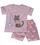 Set maicë & shorce për vajza Nrubi MSHVBR1, 100, rozë/ bardhë