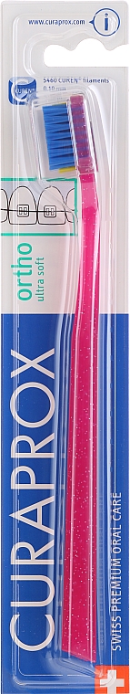 Brushë e dhëmbëve Curaprox ortho ultra soft, rozë