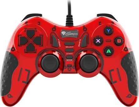Gamepad Genesis Mangan 200, 180cm, i zi / kuq