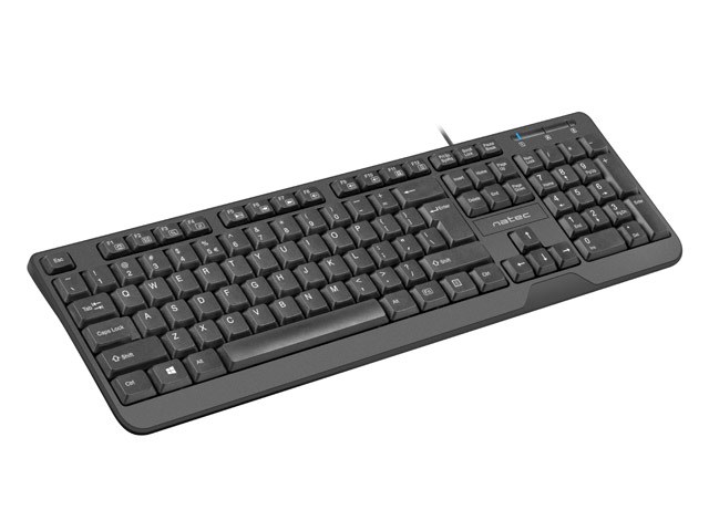 Natec Trout Slim USB Тастатура, US Распоред, Црна