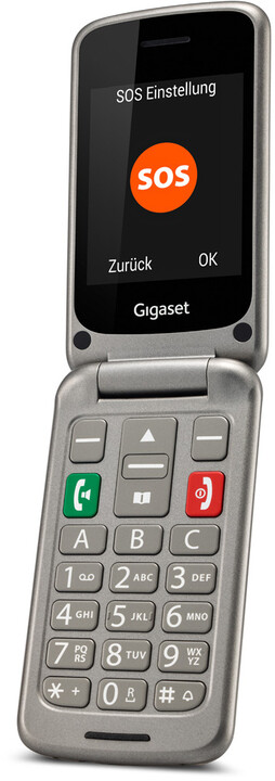 Celular Gigaset GL590, 2.8'', 32GB, i hirtë