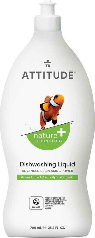 Detergjent i lëngshëm për enë Attitude Nature, 700 ml