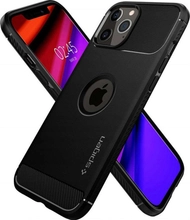 Mbrojtëse Spigen Rugged Armour për iPhone 12/12 Pro 6.1, e zezë mat Mbrojtëse Spigen Rugged Armour për iPhone 12/12 Pro 6.1, e zezë mat