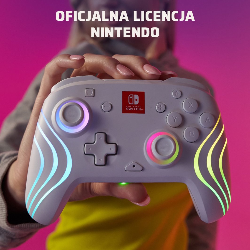 Kontroller PDP Afterglow Wave, wireless, i bardhë