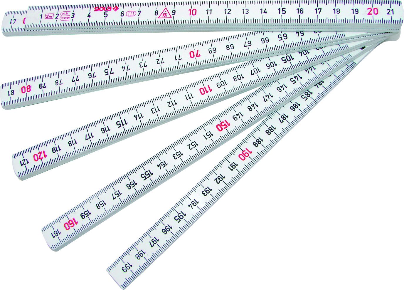 Metër Sola HK 2/10W, 2m, e bardhë