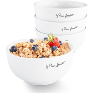 Pjata set porcelani 4 copë Lamart LT9014, të bardha