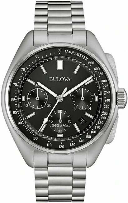 Orë dore Bulova Lunar Pilot, e argjendtë