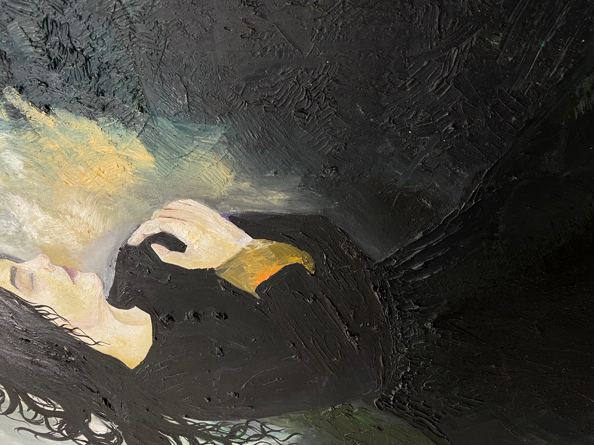 Pikturë Dar - 'Zonja' C1, akril & vaj në pëlhurë, 110 x 90 cm