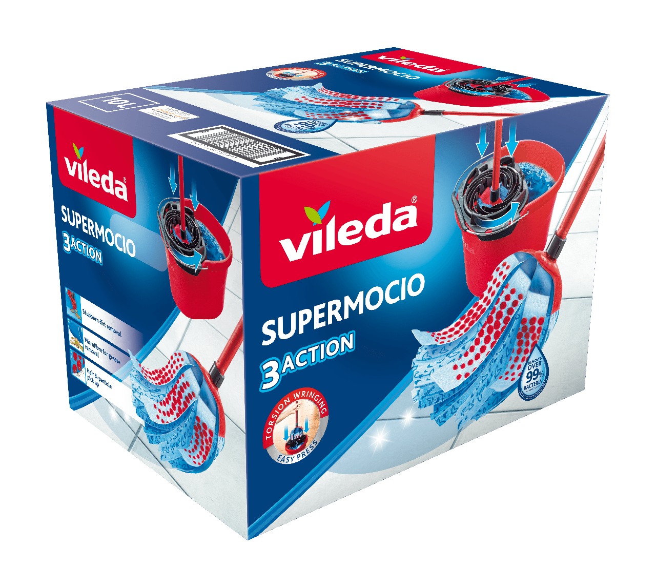 Set shtupë dhe kovë Vileda Supermocio 3ACTION