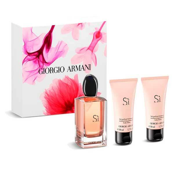 Set Dhuratë për Femra Giorgio Armani Sì – Eau de Parfum 100 ml + Xhel Dushi 50 ml + Qumësht Trupi 50 ml