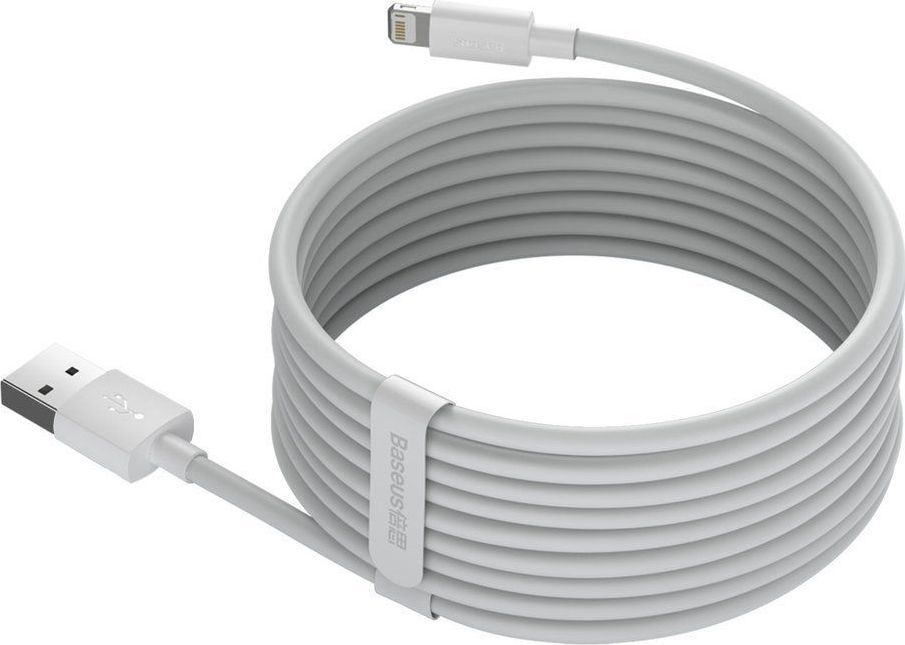 Kabllo karikimi Baseus Wisdom Lightning-USB, 150 cm, 2.4 A, e bardhë