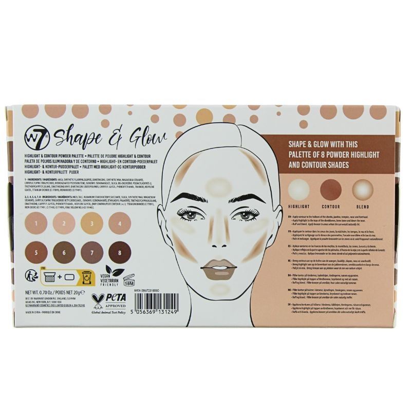 Set konturë dhe highlightW7 Shape & Glow, 20gr