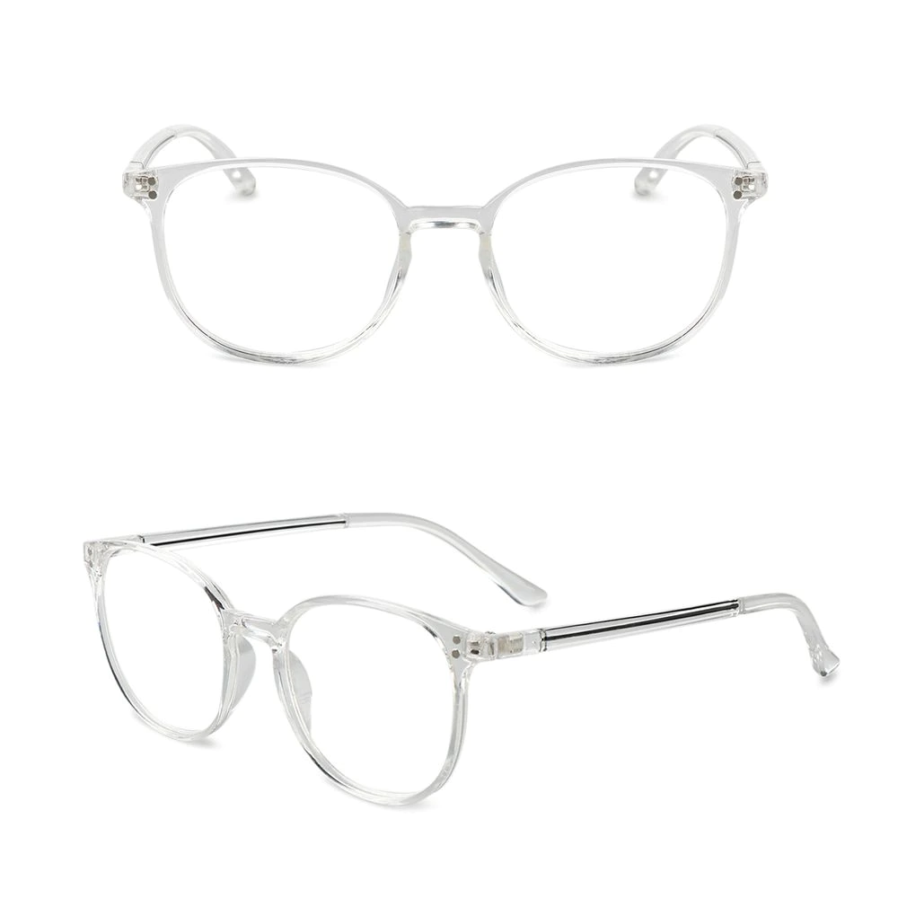 Syze elegante optike me dioptri 1.0, kornizë elastike, transparente