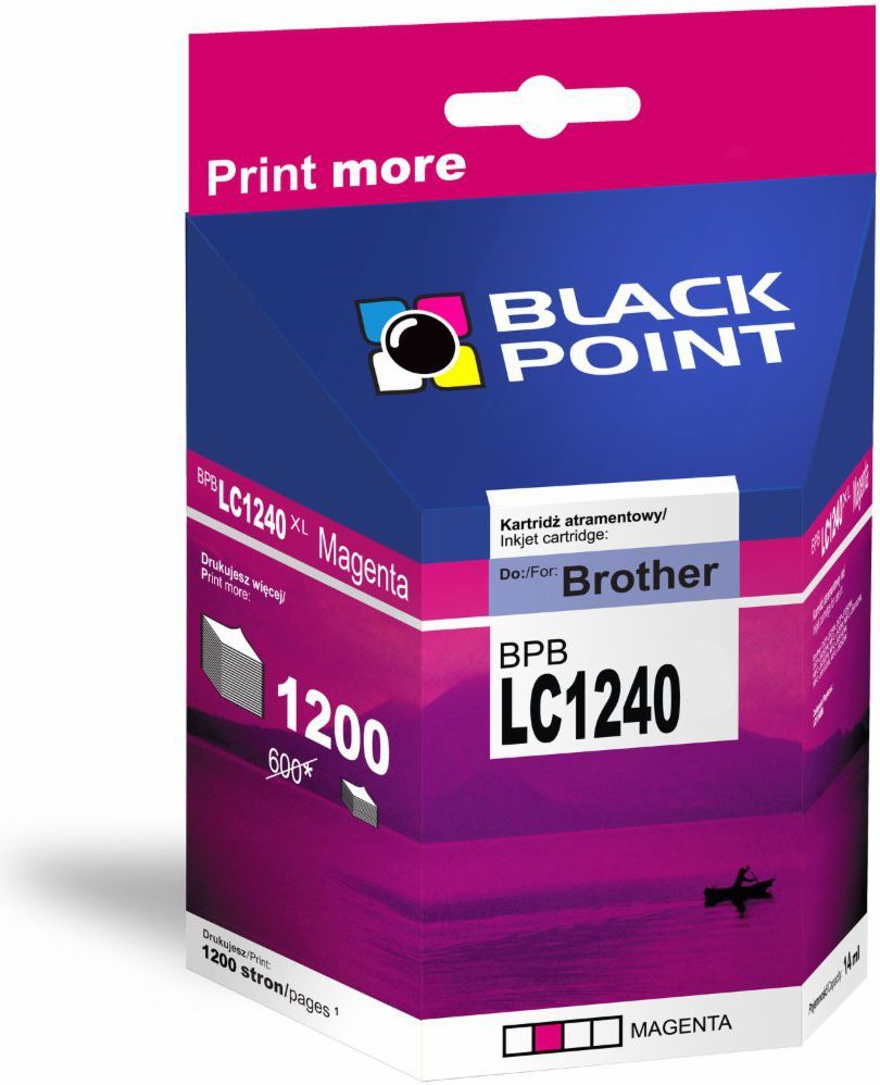 Ngjyrë për printer Black Point BPBLC1240M / LC-1240M, vjollcë Ngjyrë për printer Black Point BPBLC1240M / LC-1240M, vjollcë