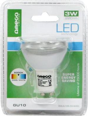 Poç elektrik Omega 41578, LED, 3W, GU10, e bardhë e ftohtë