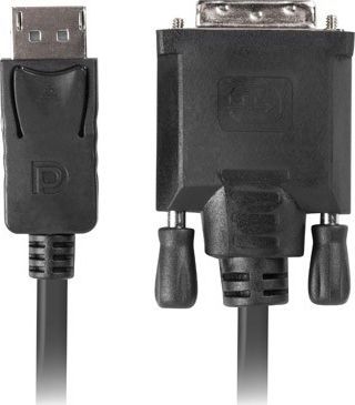 Kabllo Lanberg DisplayPort DVI-D (CA-DPDV-10CU-0018-BK), 1.8m, e zezë