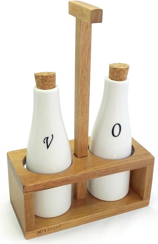 Set shishe për vaj dhe uthull Kasel 93576, të bardha Set shishe për vaj dhe uthull Kasel 93576, të bardha