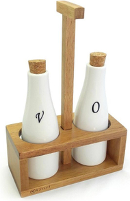 Set shishe për vaj dhe uthull Kasel 93576, të bardha