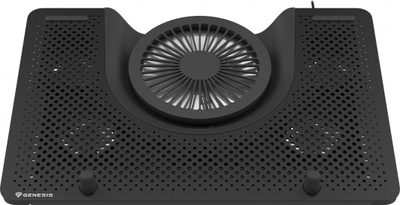 Stendë për ftohje Genesis Oxid 550 për laptop 15.6-17.3", 5 ventilator, dritë të pasme, 1 USB (NHG-1411),e zezë, plastike