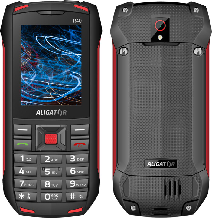 Celular Aligator R40 eXtremo, i zi / kuq